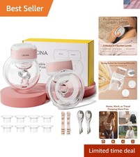Wearable Breastfeeding Pump Hands Free of Long Battery Life, Portable Electri...