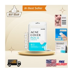 Cruelty-Free Hydrocolloid Pimple Patches - 40 Count for Overnight Acne Treatment