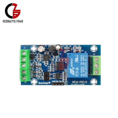 2 Stück DC7-24V Modbus Rtu 1 Kanal Relais Modul Schalter Eingang Ausgang RS485/TTL UART - Bild 11 von 12