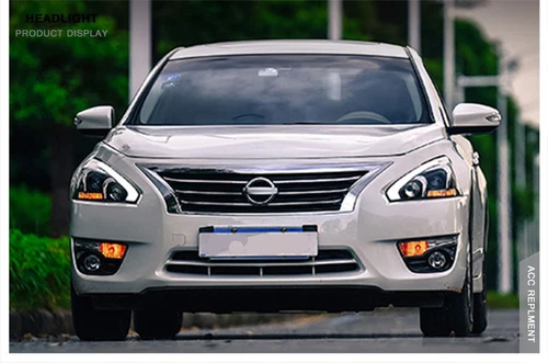 For Nissan Altima 2013-15 Front LED DRL xenon Lens Projector Headlights assembly - Picture 7 of 13