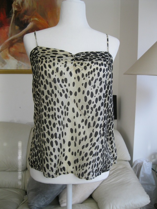 DKNY Silk Animal Print Camisole --New