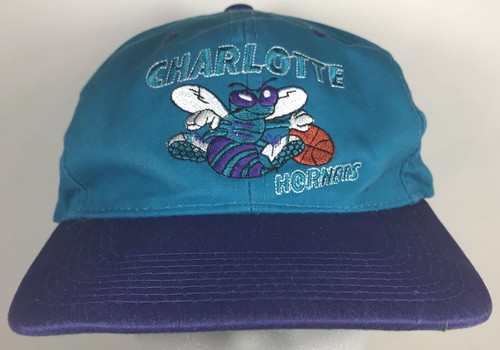 VINTAGE 90s Charlotte Hornets Cap Snapback cappello verde acqua Basket |  eBay