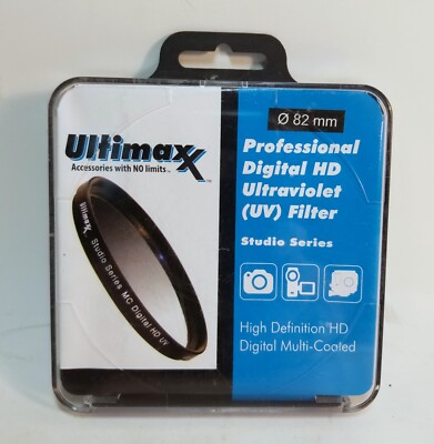 ULTIMAXX 82mm Professional Digital HD Multi Coated Ultraviolet UV Lens Filter
