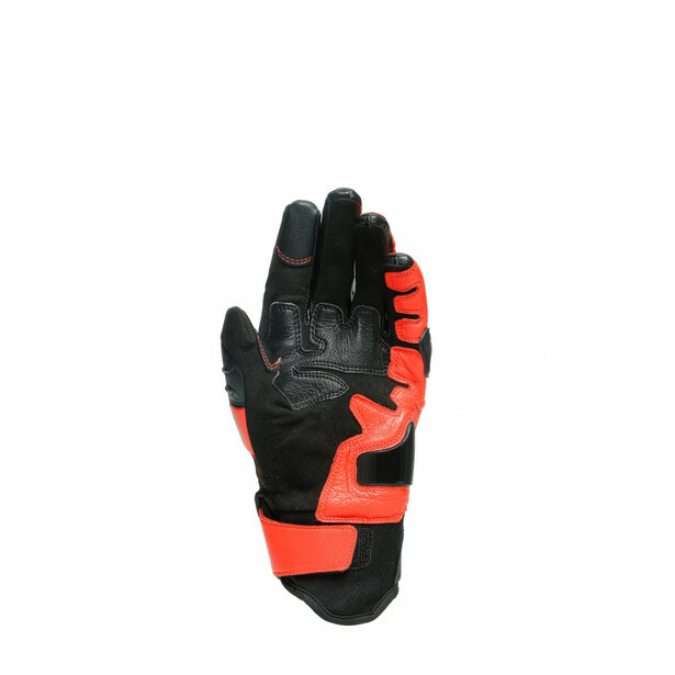 New Dainese Carbon 3 Short Gloves Men's XL Black/Red #201815929