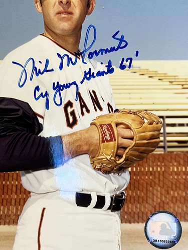 Mike McCormick Signed 8x10 Photo- SF Giants- Inscribed “ CY Young Giants 67” - Picture 3 of 8