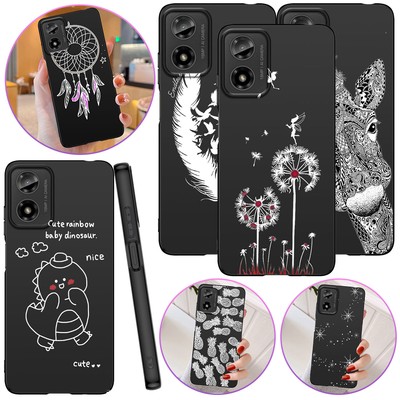Painted Phone Case For Motorola Moto G Stylus 5G G Play Edge 2024 Silicone Cover