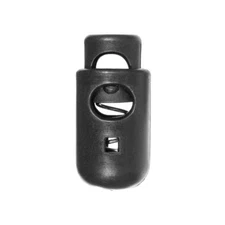 PARACORD PLANET Bowling Pin Cord Lock  Black  Multi Pack Sizes - Spring Loaded