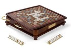 Scrabble Luxury Edition with Rotating Wooden Game Board by Winning Solutions New