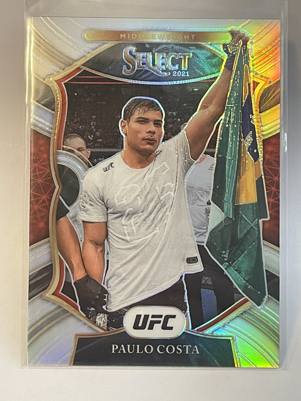 2021 Select PAULO COSTA Concourse Silver Prizm Refractor #69- J01