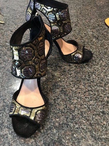 Vince Camuto High Heels Black Gold 