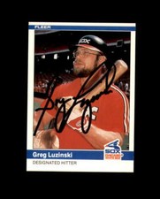 Greg Luzinski Hand Signed 1984 Fleer Chicago White Sox Autograph