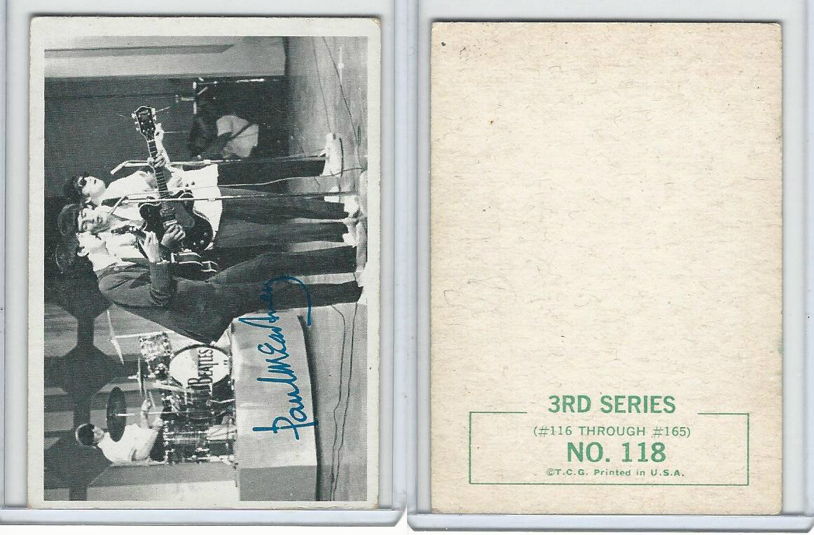 ビートルズ　TOPPSトレーディングカード「3RD SERIES 」1964年 1964 Topps, Beatles B&W 3rd Series, #118 Paul McCartney | eBay