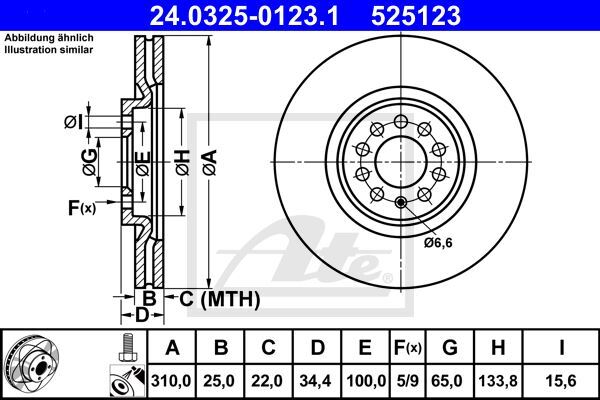 Disques de frein ventilés haute performance pour Polo 1.4 TDI et Audi TT