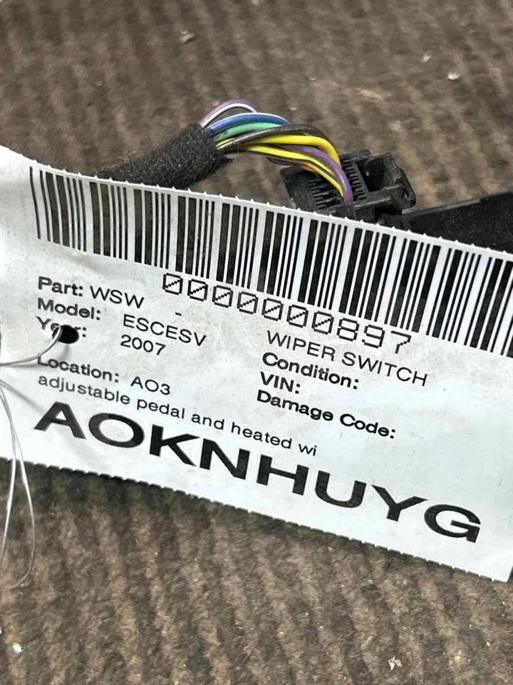 Fits 2007 Cadillac Escalade ESV Wiper Switch Foto 4 de 4