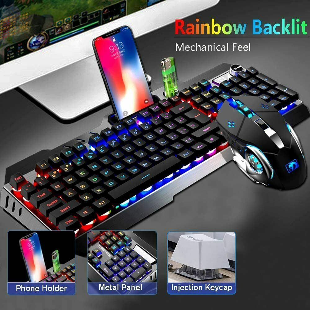 Buy RPM Euro Games Gaming Keyboard and Mouse Combo, 104 Keys with RGB  Backlit - Keyboard, Wrist Support - Keyboard, Laser Carved Keycaps