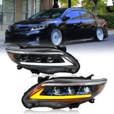 LED Headlights For Toyota Corolla Headlights 2010-2013 DRL Dynamic Turn Signal