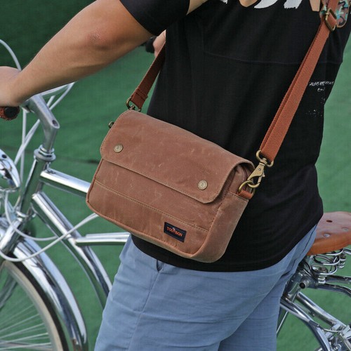 Tourbon Tela Cerata Manubrio Bici/Custodia Sella Telaio Bici Borsa Ciclismo - Foto 7 di 24