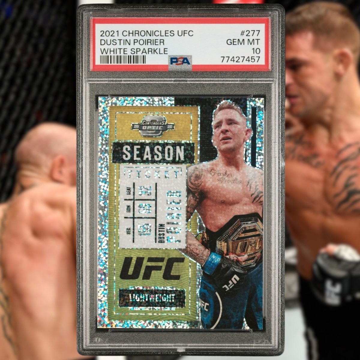 UFC　ダスティン・ポワリエ　ダスティン・ポイエー　Optic　サインカード UFC ダスティン・ポワリエ ポイエー Optic サインカード