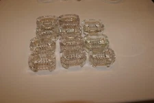 11 Vintage Salt Cellars CRYSTAL 2" X 1.5" X 3/4"H