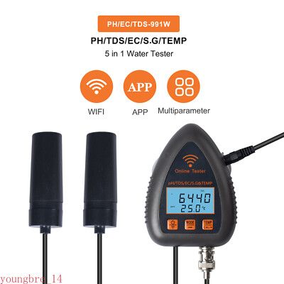 Tuya WIFI Smart PH Meter PH TDS EC S.G Temp Water Quality Tester Online