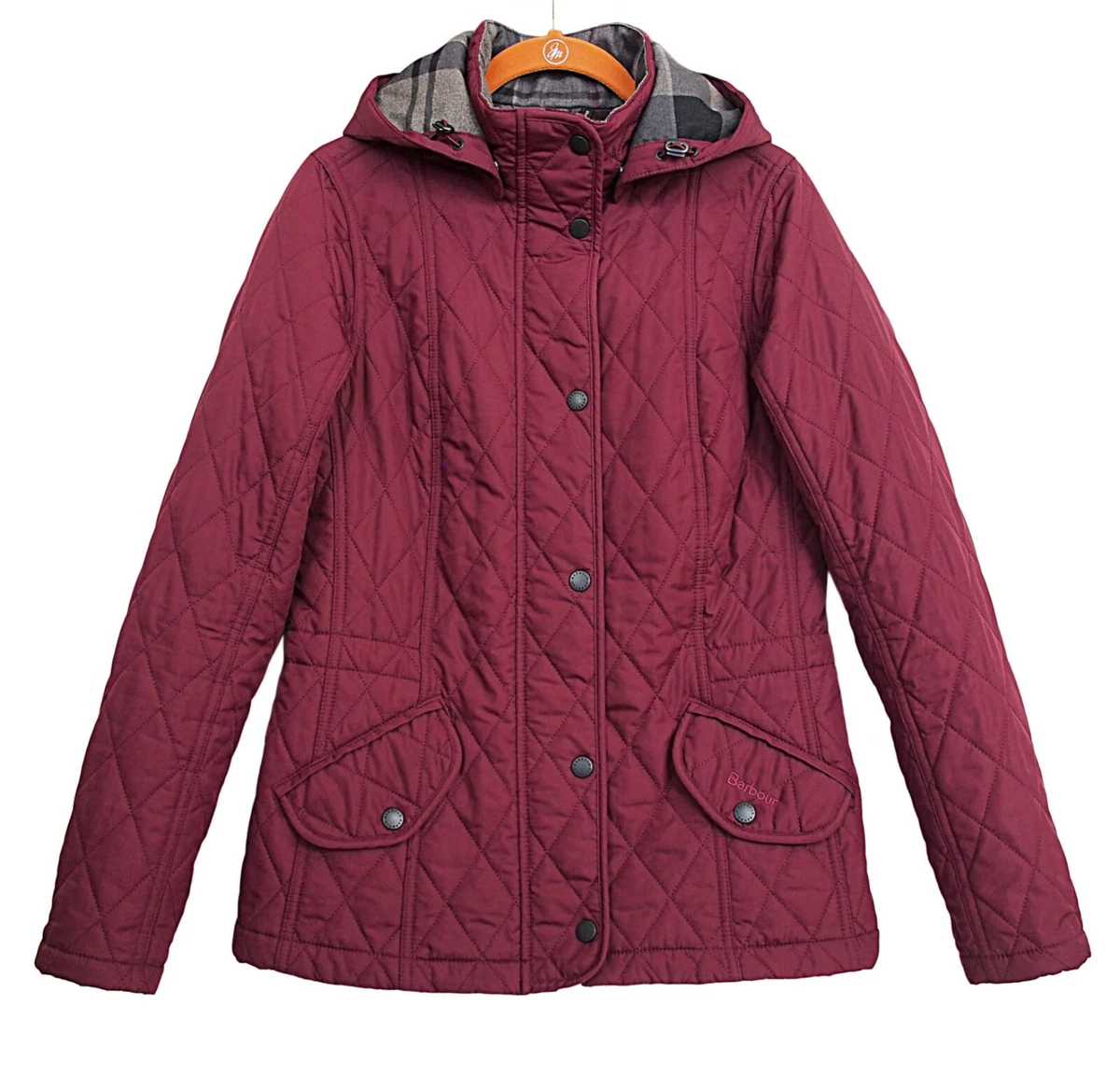 Womens burgundy cheap barbour jacket