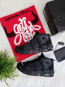 nike uptempo supreme black