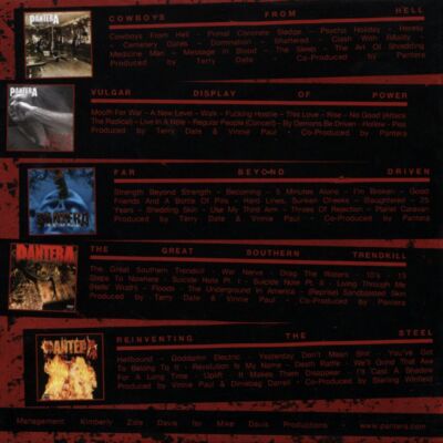 PANTERA COMPLETE STUDIO ALBUMS 1990-2000 NEW CD