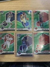 LeBron James 2020-21 Panini Mosaic GREEN PRIZM (no.81) Inc Rookie Cards Bundle