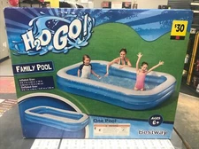 Bestway H2OGO! Inflatable Family Swimming Pool - Blue/White