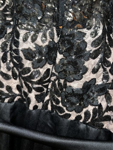 LADIES R&M RICHARDS BLACK SIZE 20 WEDDING OCCASION DRESS NEW GLITTER - Picture 17 of 22
