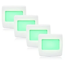 	Maxxima Mini Green Always On LED Night Light Pack of 4	
