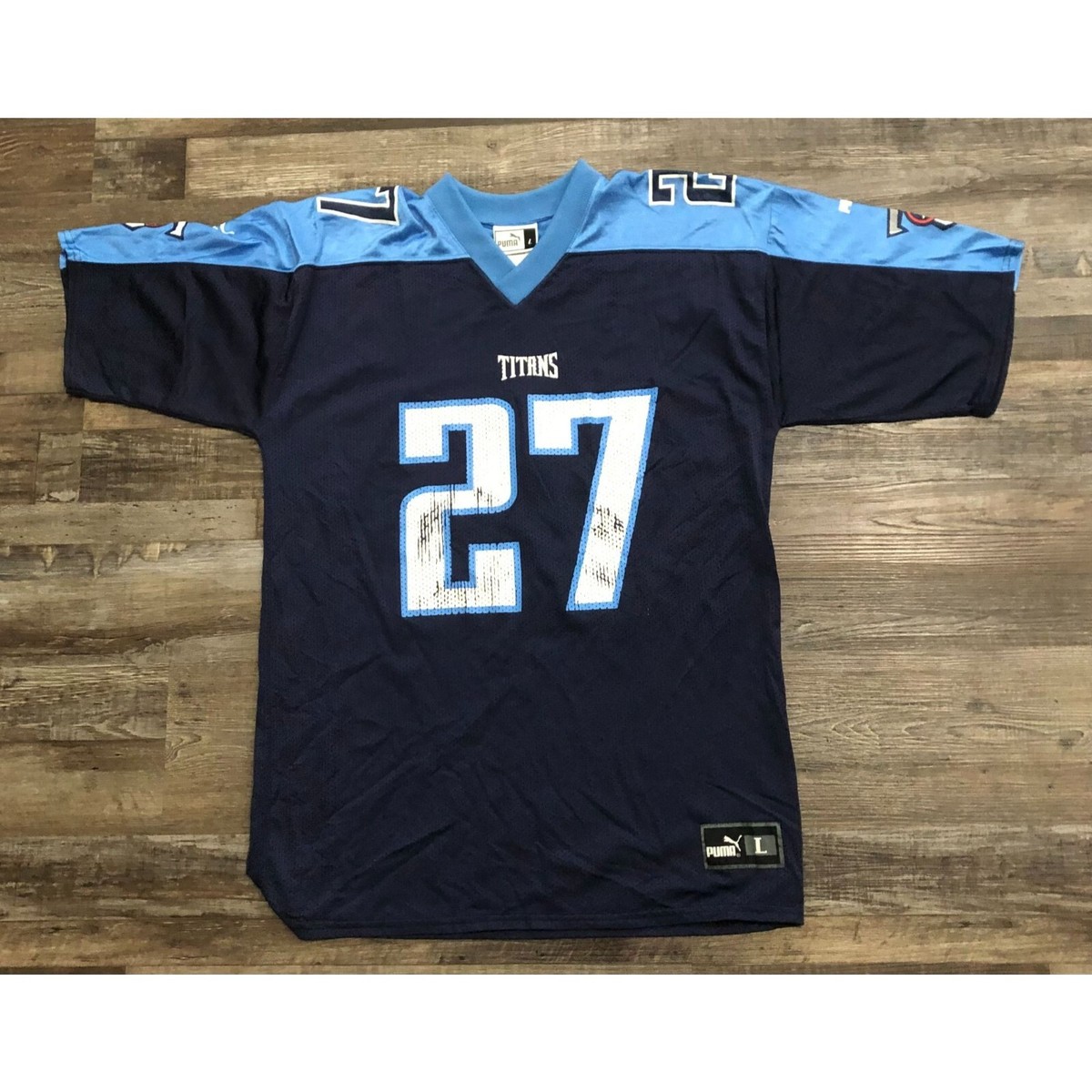 Vintage Puma Eddie George Tennessee Titans NFL Football Jersey