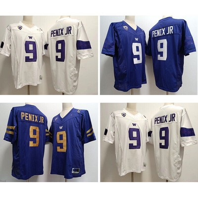 Michael Penix Jr Jersey Men's Stitched Purple White Size S-3XL