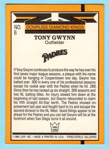 1989 Donruss "Diamond Kings" - Pick Card For SET - MLB - Picture 13 of 55