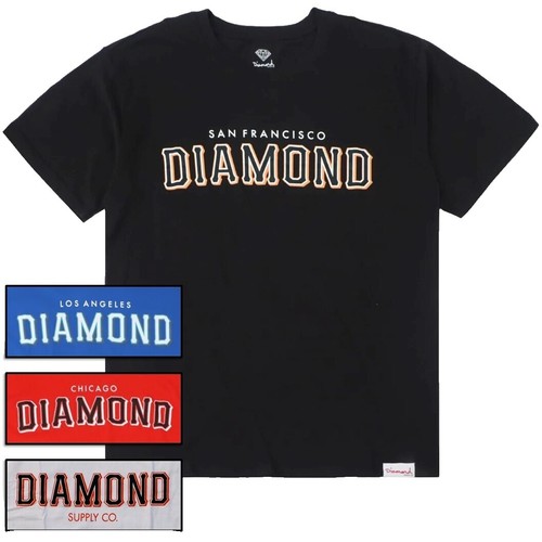 Diamond Supply Co T Shirt Large Men Teal USA Made Short Sleeve