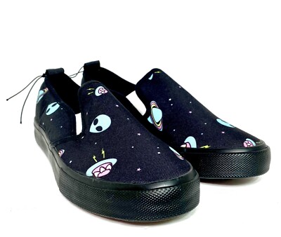 Unidentified Flying Object UFO Slip On Sneakers Black 2021 Women s Size 9