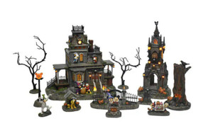 Disney Halloween Village 12 Piece Set | eBay
