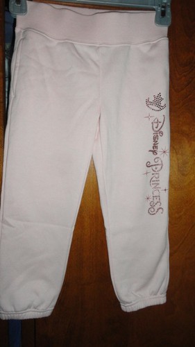 XS Size 4 Pink Princess Disney Parks Sweatpants NWT - Picture 2 of 3