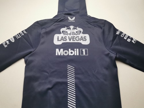 RED BULL RACING F1 TEAM Mens Size M 2023 Las Vegas GP Team Issue Hoodie NEW Navy - Picture 11 of 18