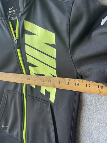 Nike Dry Fit Hoodie Full Zip Boys Medium Therma Fit Athleisure Activewear - Picture 4 of 17