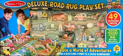 melissa & doug deluxe road rug play set