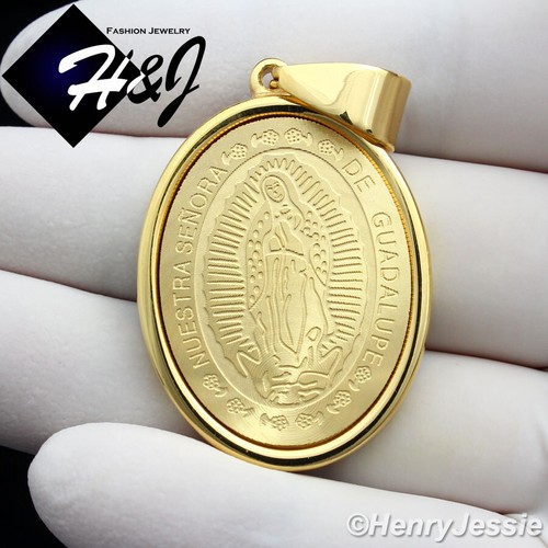 Men Stainless Steel Gold Plated Virgin 