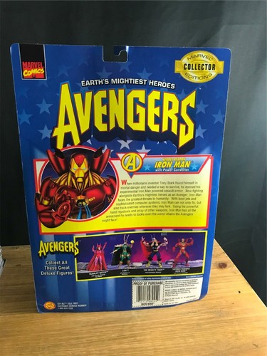 NIB 1997 ToyBiz Marvel Collector Editions Avengers HEROES REBORN IRON MAN Figure - Picture 6 of 7