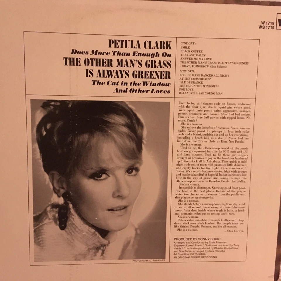 PETULA   CLARK         LP     THE  OTHER  MANS  GRASS  IS  ALWAYS  GREENER  Foto 2 de 4