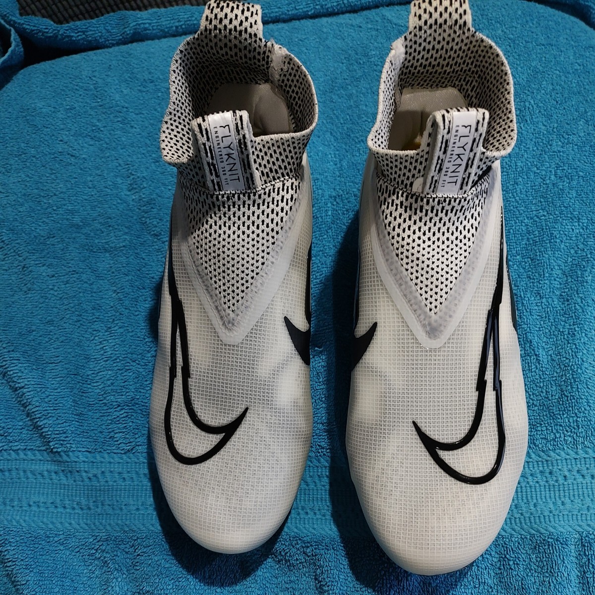 Nike Alpha Menace Elite 3 White Ghost Black Football CT6648-100 Men’s Sz 12 Nike Alpha Menace Elite 3 Ghost White Football Cleats CT6648  main image 4