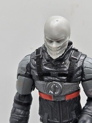 3d Printed MORTAL KOMBAT SCORPION HEAD 1:18 3 3/4'' GI Joe 25th Anniversary B01