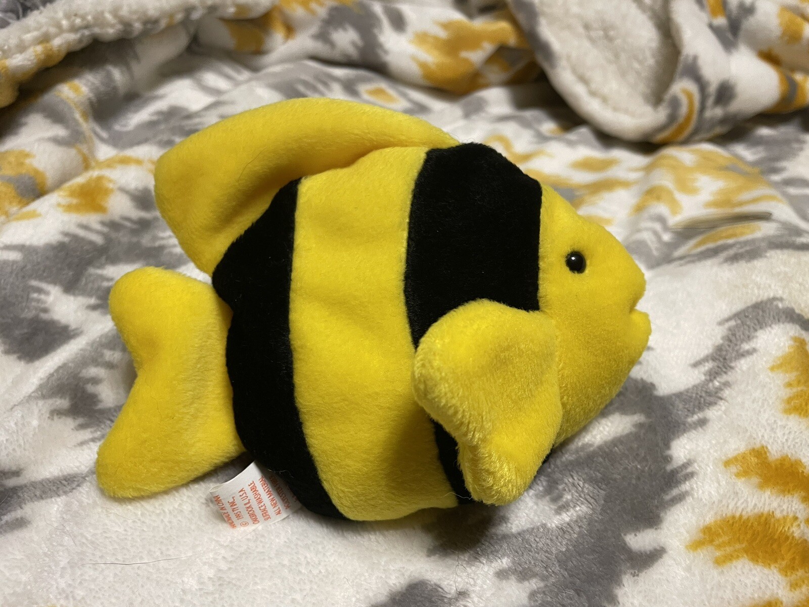 BUBBLES BEANIE BABYRETIRED TAG ERRORS MISSPELLED 1995 TY EXTREMELY