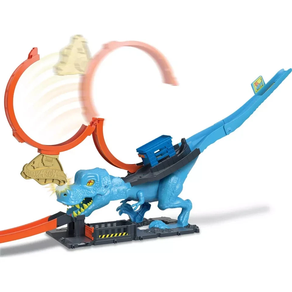 Hot Wheels City Lets Race T Rex Chop Down Playset - Image 4 of 4