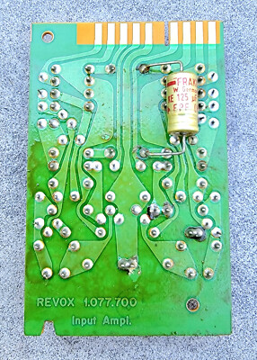 Revox A77 Input Amplifier Board Assembly Tape Deck PCB Part 1.077.700, Tested