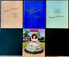 MADAME ALEXANDER- Lot Four Color Collection Catalogs 1985, 1987, 1988, 1991